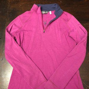 Ibex Merino Wool Quarter-Zip top